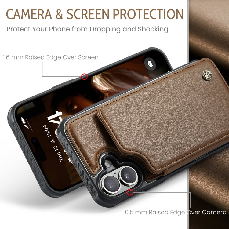 CaseMe C22 Card Slots Holder RFID Anti-theft Phone Case, For iPhone 16