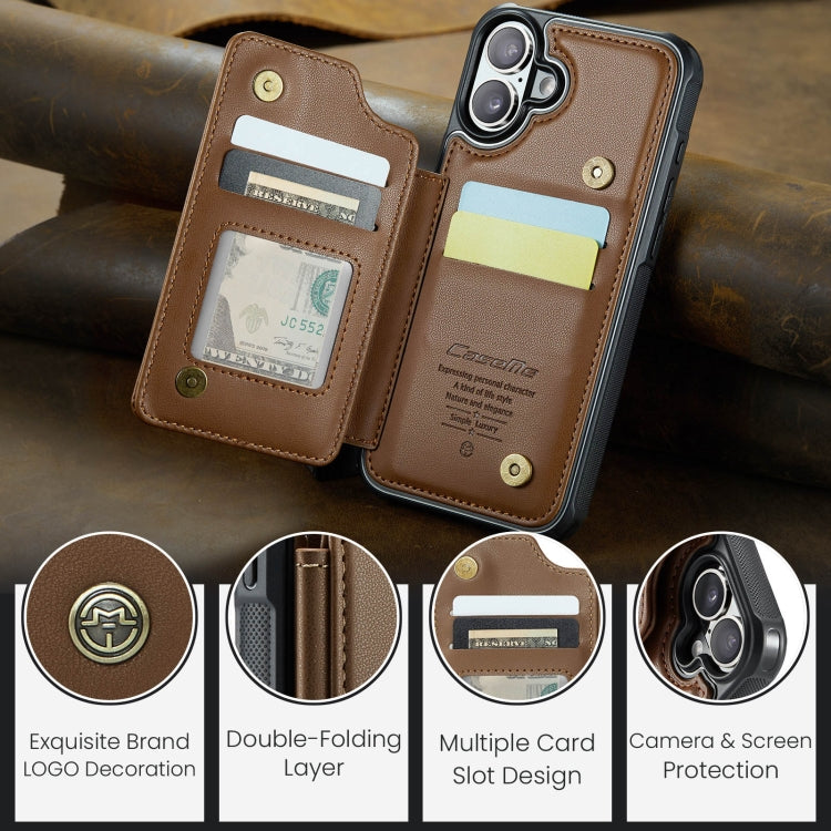 CaseMe C22 Card Slots Holder RFID Anti-theft Phone Case, For iPhone 16