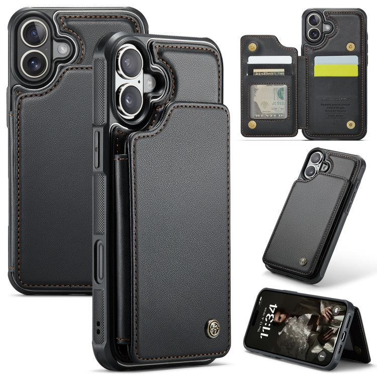 CaseMe C22 Card Slots Holder RFID Anti-theft Phone Case, For iPhone 16