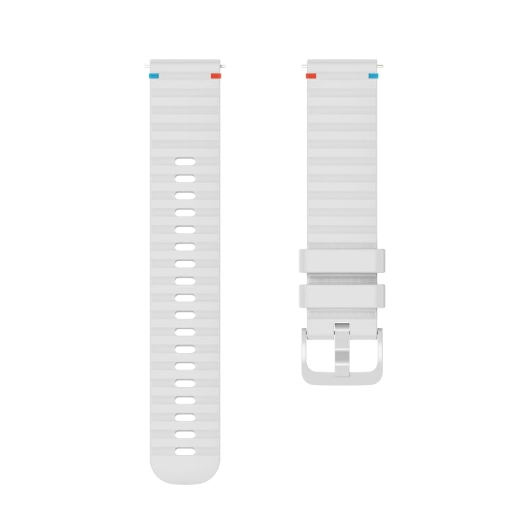 Wavy Dotted Stitched 20mm Silicone Watch Band, For Samsung Galaxy Watch 6 Cassic 43 / 47mm, For Samsung Galaxy Watch 6 40 / 44mm