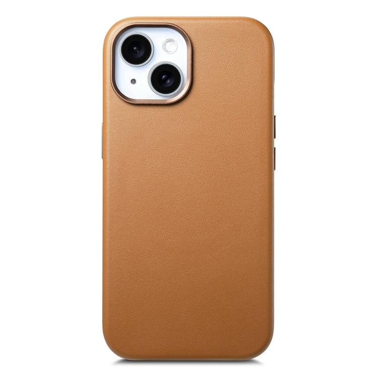 Electroplated Metal Button MagSafe Phone Case, For iPhone 15 Plus, For iPhone 15, For iPhone 14 Plus