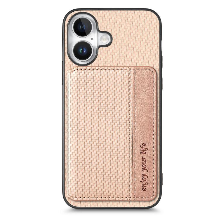 Carbon Fiber Magnetic Card Wallet RFID Blocking Phone Case