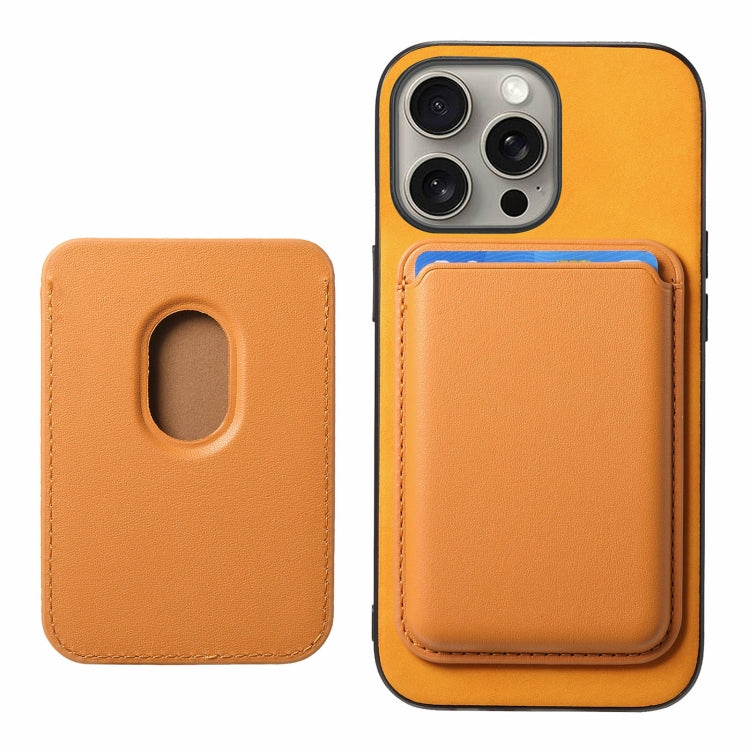 Retro Magsafe Card Bag PU Back Cover Phone Case