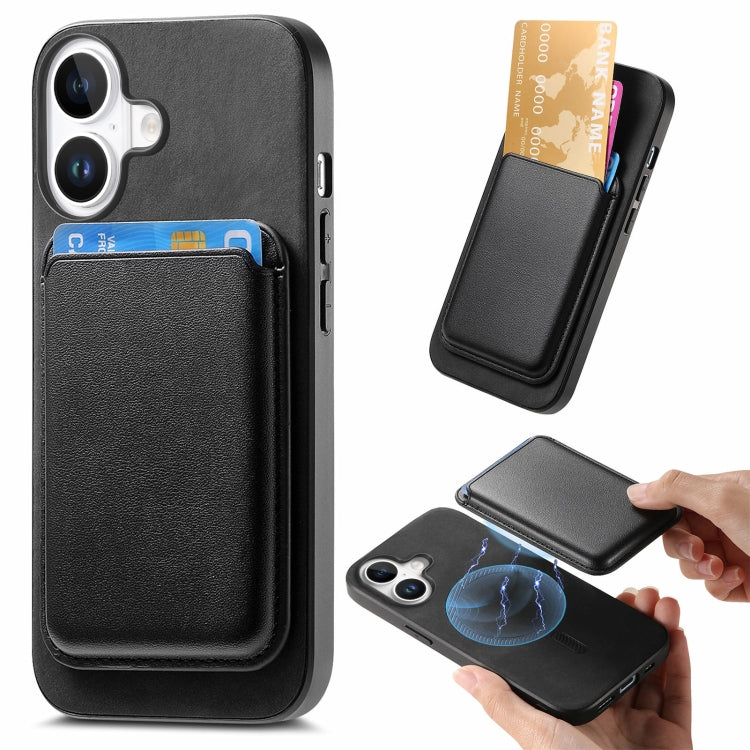 Retro Magsafe Card Bag PU Back Cover Phone Case