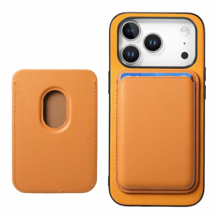 Retro Magsafe Card Bag PU Back Cover Phone Case