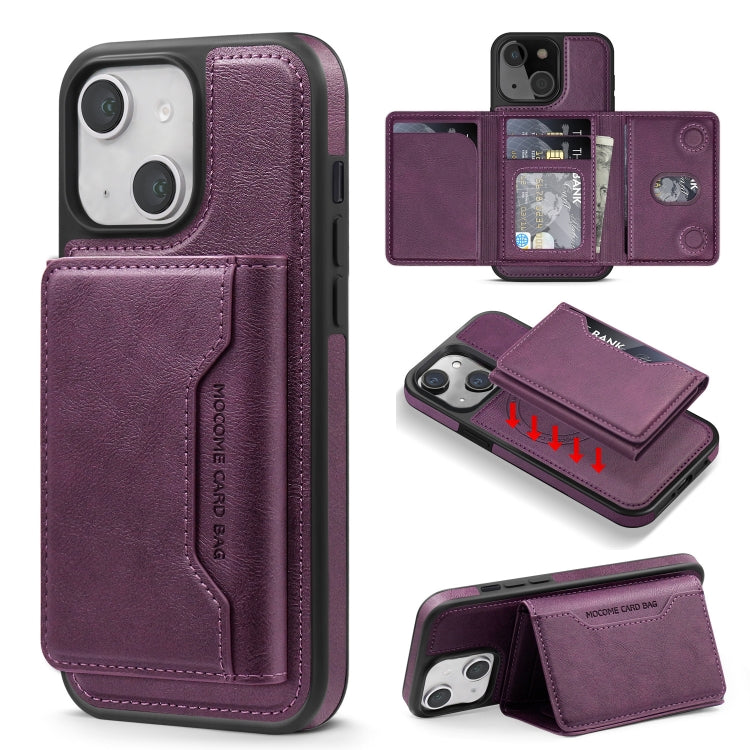 Shield Multi-functional MagSafe Card Bag Phone Case, For iPhone 15 Plus, For iPhone 15, For iPhone 14 Plus