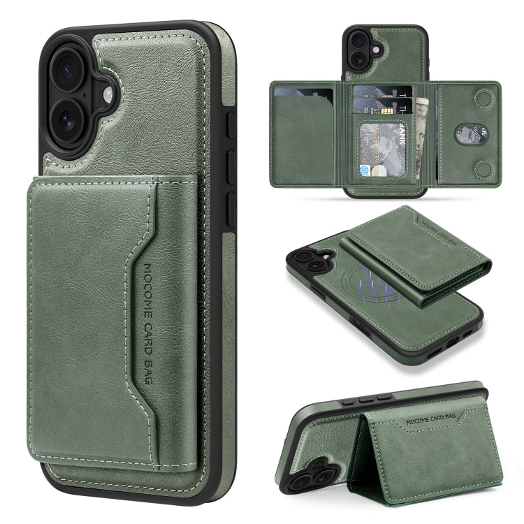 Shield Multi-functional MagSafe Card Bag Phone Case, For iPhone 16 Pro Max, For iPhone 16 Pro, For iPhone 16 Plus