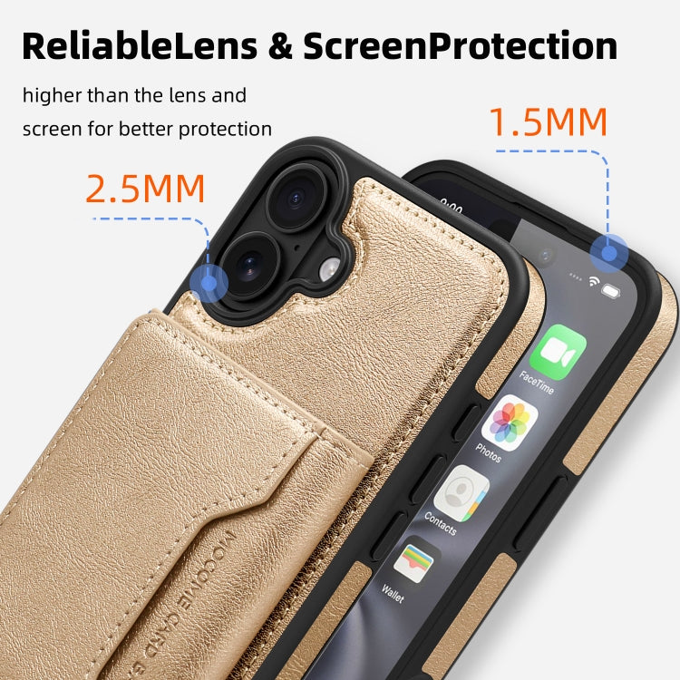 Shield Multi-functional MagSafe Card Bag Phone Case, For iPhone 16, For iPhone 15 Pro Max, For iPhone 15 Pro