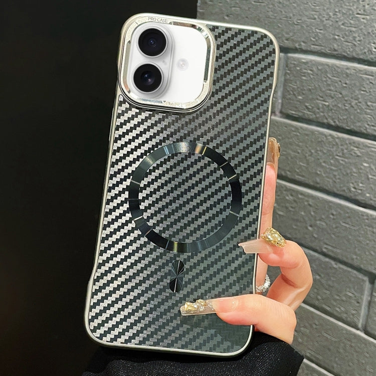 AG Carbon Fiber Frameless MagSafe Phone Case, For iPhone 16 Pro Max, For iPhone 16 Pro, For iPhone 16 Plus, For iPhone 16