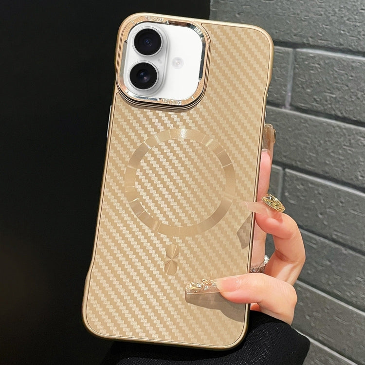 AG Carbon Fiber Frameless MagSafe Phone Case, For iPhone 16 Pro Max, For iPhone 16 Pro, For iPhone 16 Plus, For iPhone 16