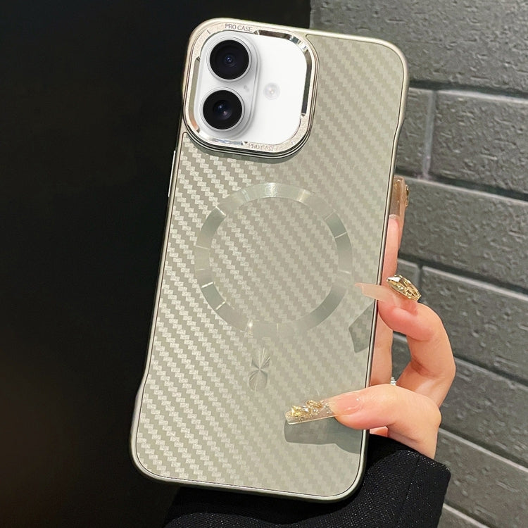 AG Carbon Fiber Frameless MagSafe Phone Case, For iPhone 16 Pro Max, For iPhone 16 Pro, For iPhone 16 Plus, For iPhone 16