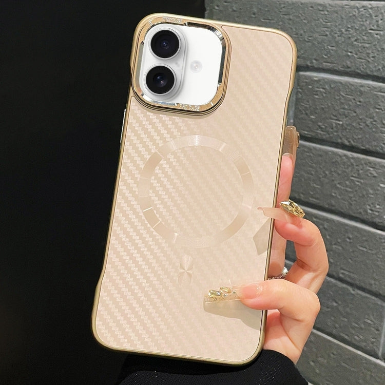 AG Carbon Fiber Frameless MagSafe Phone Case, For iPhone 16 Pro Max, For iPhone 16 Pro, For iPhone 16 Plus, For iPhone 16