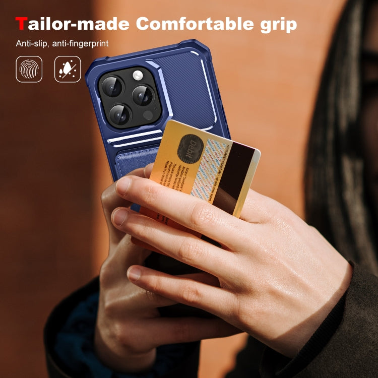 ENKAY Hat-Prince Card Slot Wallet TPU Back Leather Phone Case with Lens Film, For iPhone 15 Pro Max, For iPhone 15 Pro, For iPhone 15 Plus, For iPhone 15