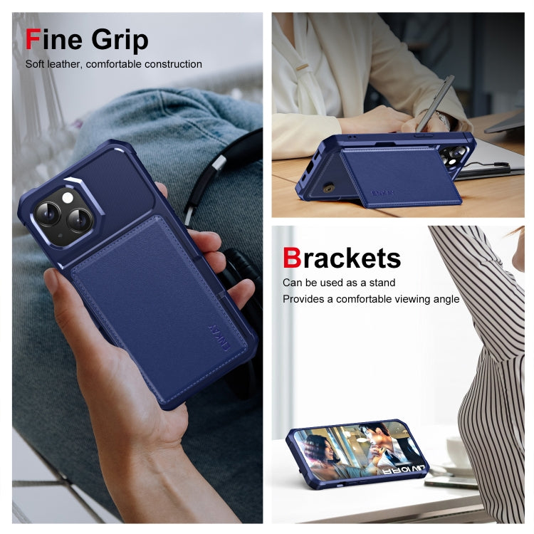 ENKAY Hat-Prince Card Slot Wallet TPU Back Leather Phone Case with Lens Film, For iPhone 14 Plus, For iPhone 14, For iPhone 14 Pro, For iPhone 14 Pro Max