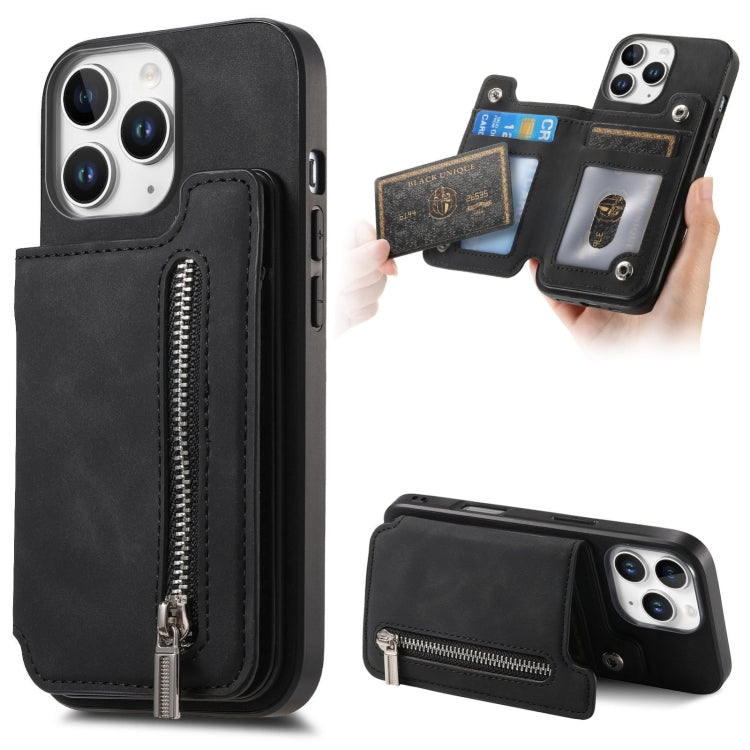 Retro MagSafe Zipper Wallet Card Bag Back Phone Case, For iPhone 11 Pro, For iPhone XR, For iPhone XS Max