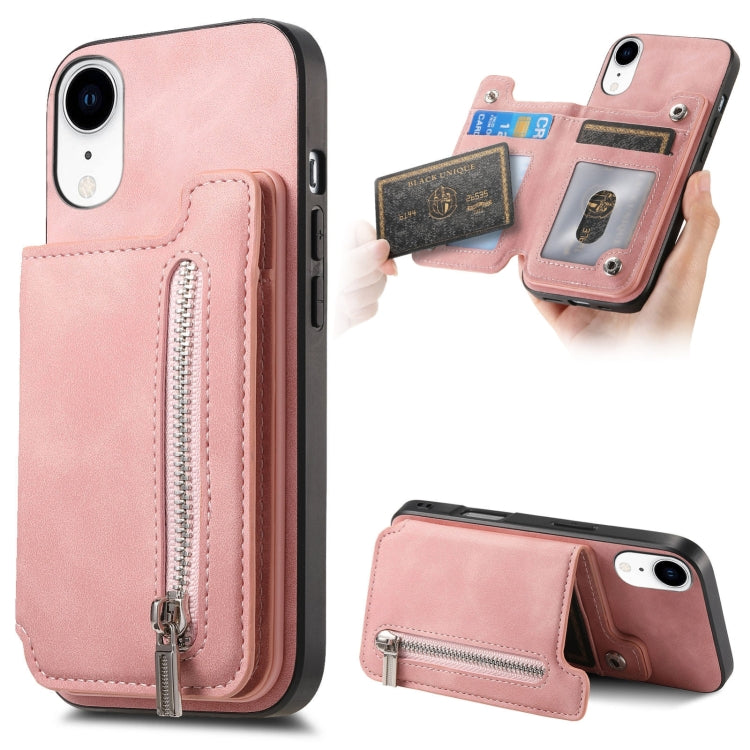 Retro MagSafe Zipper Wallet Card Bag Back Phone Case, For iPhone 11 Pro, For iPhone XR, For iPhone XS Max