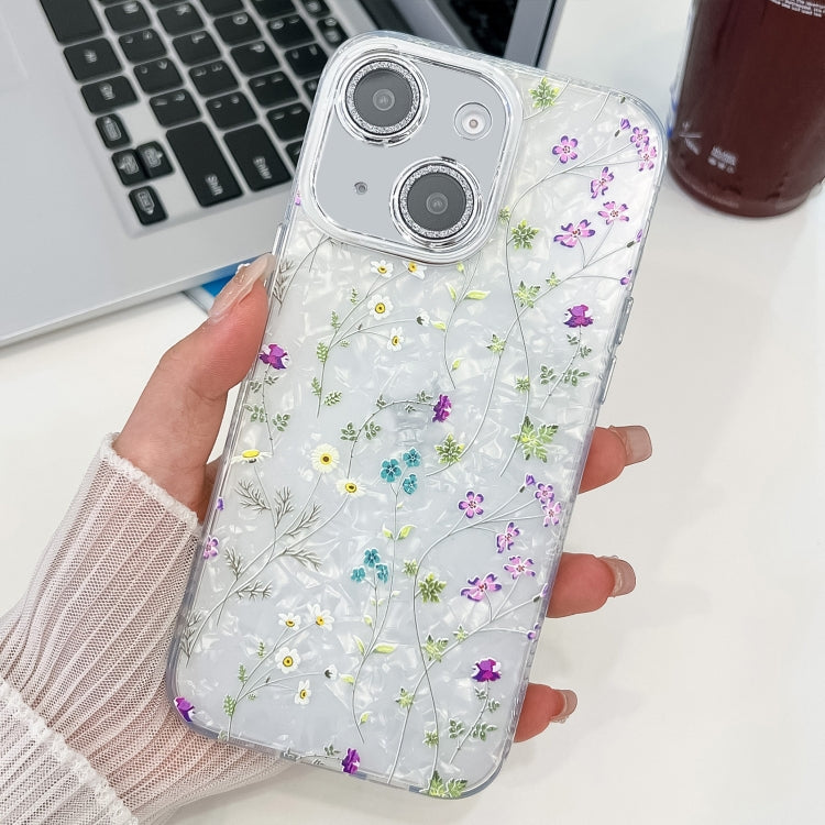 Electroplating Flower Texture TPU Phone Case, For iPhone 14, For iPhone 14 Pro, For iPhone 14 Pro Max, For iPhone 13 Pro Max