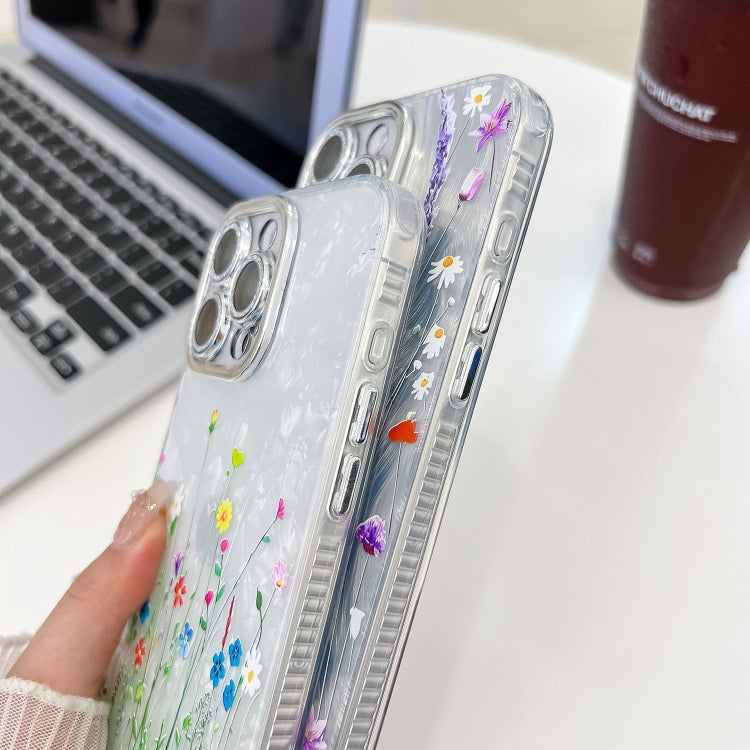 Electroplating Flower Texture Wristband TPU Phone Case, For iPhone 16, For iPhone 15 Pro Max, For iPhone 15 Pro, For iPhone 15