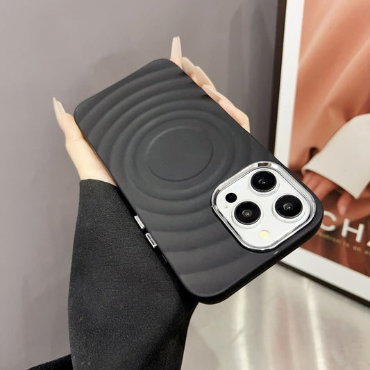 Wave MagSafe Silver Lens Frame TPU Phone Case, For iPhone 15 Pro Max, For iPhone 15 Pro, For iPhone 15 Plus, For iPhone 15