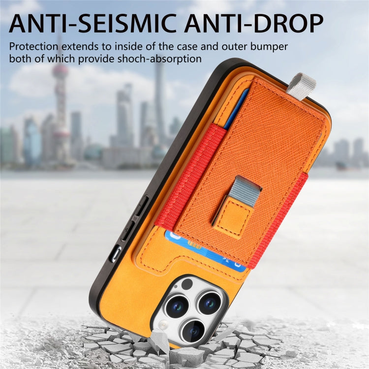 Retro Magsafe Cross Leather Pull-Out Card Bag Back Phone Case, For iPhone 15 Plus, For iPhone 15, For iPhone 14 Plus
