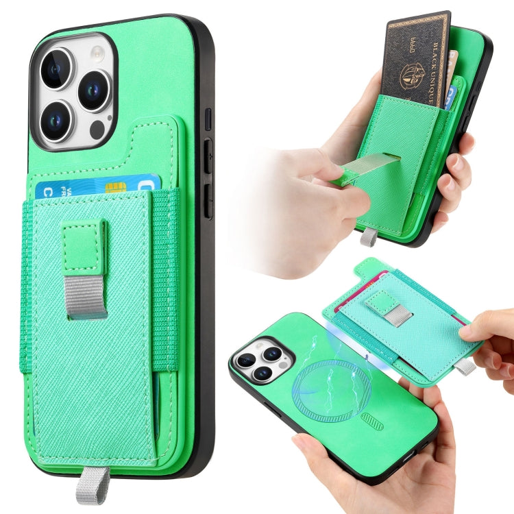 Retro Magsafe Cross Leather Pull-Out Card Bag Back Phone Case, For iPhone 7 / 8 / SE 2022, For iPhone 13 Pro Max, For iPhone 13 Pro