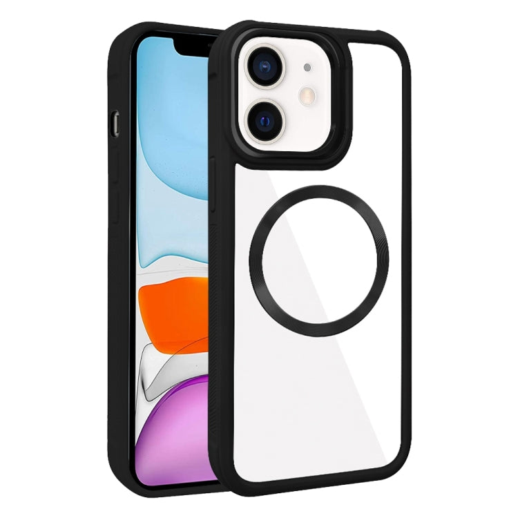 Plated CD Texture MagSafe Acrylic Hybrid TPU Phone Case, For iPhone 12 Pro Max, For iPhone 12 Pro, For iPhone 11 Pro Max, For iPhone 11