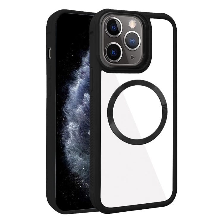 Plated CD Texture MagSafe Acrylic Hybrid TPU Phone Case, For iPhone 12 Pro Max, For iPhone 12 Pro, For iPhone 11 Pro Max, For iPhone 11