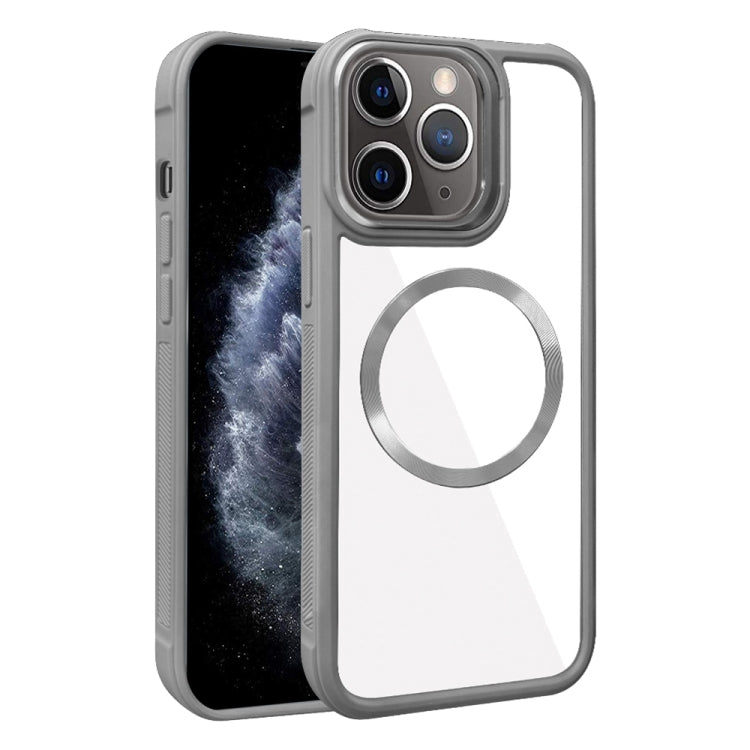 Plated CD Texture MagSafe Acrylic Hybrid TPU Phone Case, For iPhone 12 Pro Max, For iPhone 12 Pro, For iPhone 11 Pro Max, For iPhone 11