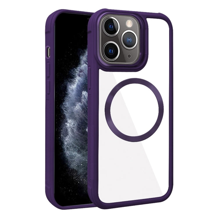 Plated CD Texture MagSafe Acrylic Hybrid TPU Phone Case, For iPhone 12 Pro Max, For iPhone 12 Pro, For iPhone 11 Pro Max, For iPhone 11