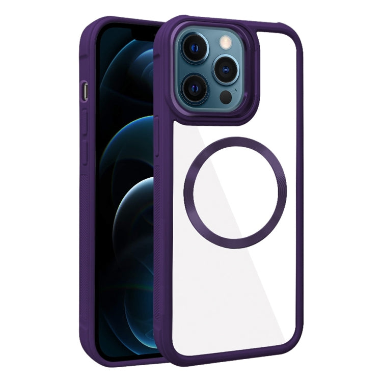Plated CD Texture MagSafe Acrylic Hybrid TPU Phone Case, For iPhone 12 Pro Max, For iPhone 12 Pro, For iPhone 11 Pro Max, For iPhone 11