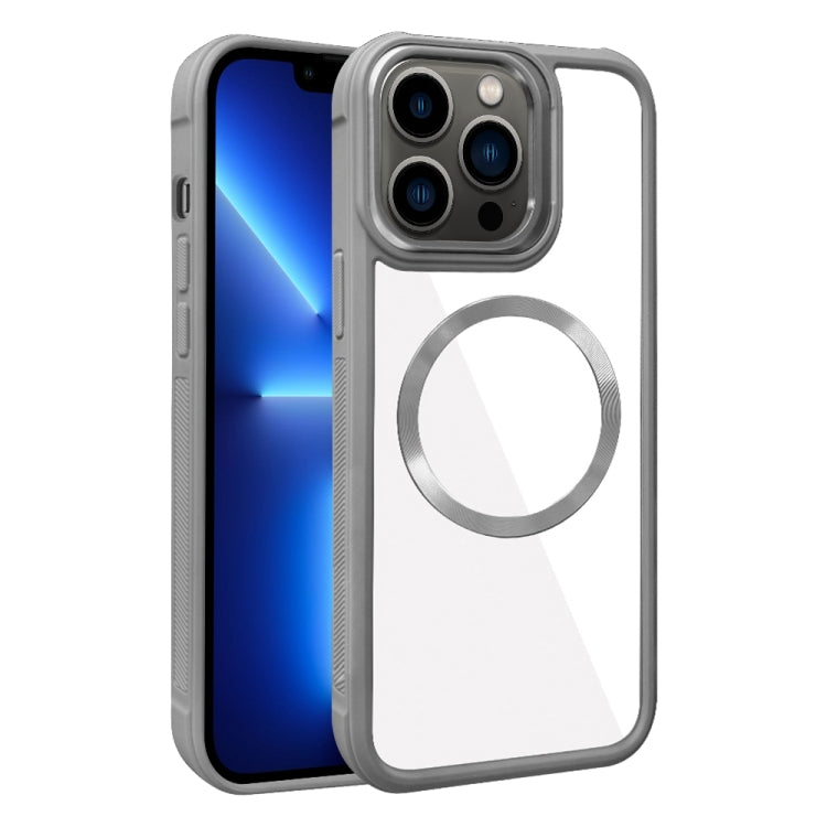 Plated CD Texture MagSafe Acrylic Hybrid TPU Phone Case, For iPhone 13 Pro Max, For iPhone 13 Pro, For iPhone 13, For iPhone 12