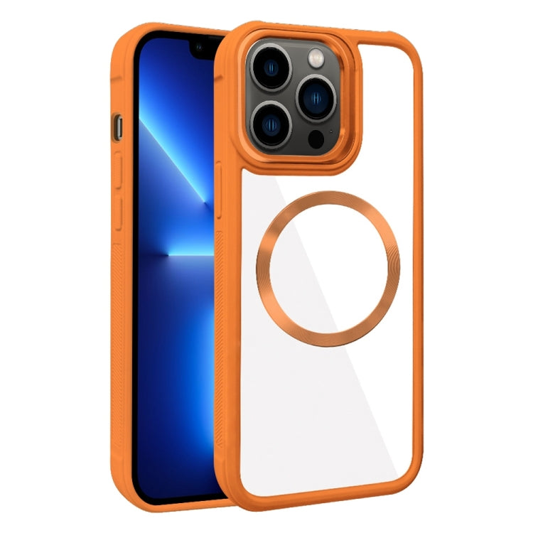 Plated CD Texture MagSafe Acrylic Hybrid TPU Phone Case, For iPhone 13 Pro Max, For iPhone 13 Pro, For iPhone 13, For iPhone 12