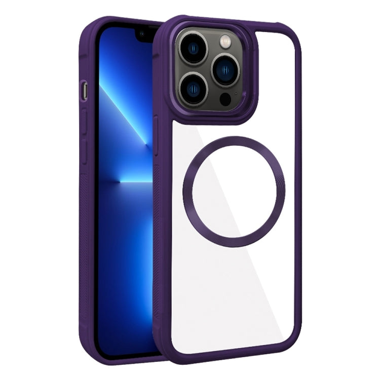 Plated CD Texture MagSafe Acrylic Hybrid TPU Phone Case, For iPhone 13 Pro Max, For iPhone 13 Pro, For iPhone 13, For iPhone 12