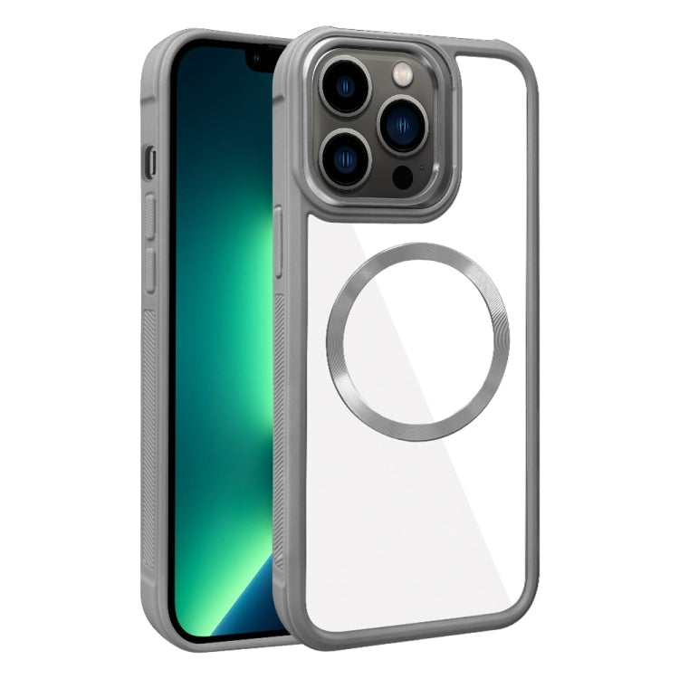 Plated CD Texture MagSafe Acrylic Hybrid TPU Phone Case, For iPhone 13 Pro Max, For iPhone 13 Pro, For iPhone 13, For iPhone 12