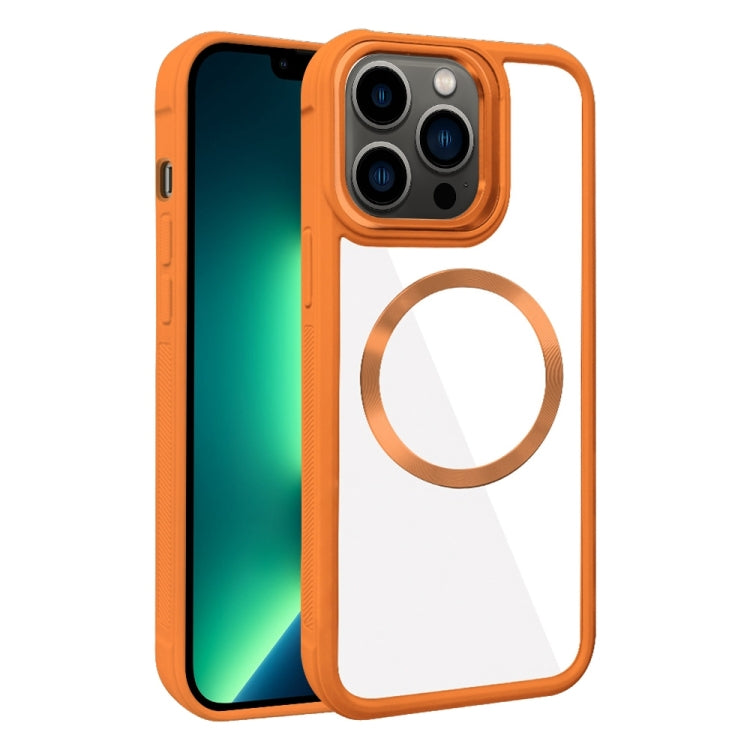Plated CD Texture MagSafe Acrylic Hybrid TPU Phone Case, For iPhone 13 Pro Max, For iPhone 13 Pro, For iPhone 13, For iPhone 12