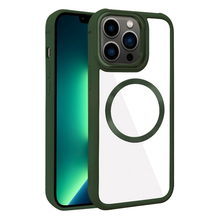 Plated CD Texture MagSafe Acrylic Hybrid TPU Phone Case, For iPhone 13 Pro Max, For iPhone 13 Pro, For iPhone 13, For iPhone 12