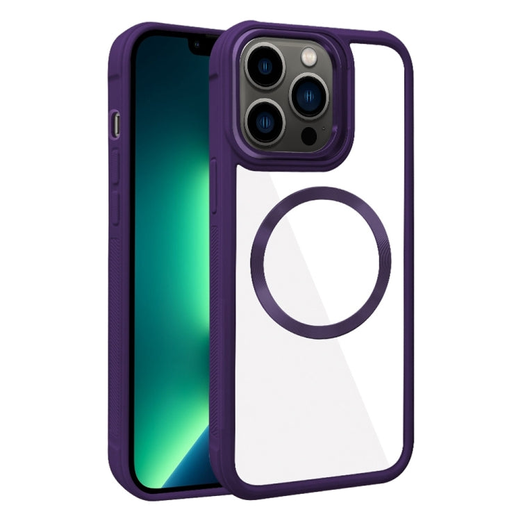 Plated CD Texture MagSafe Acrylic Hybrid TPU Phone Case, For iPhone 13 Pro Max, For iPhone 13 Pro, For iPhone 13, For iPhone 12