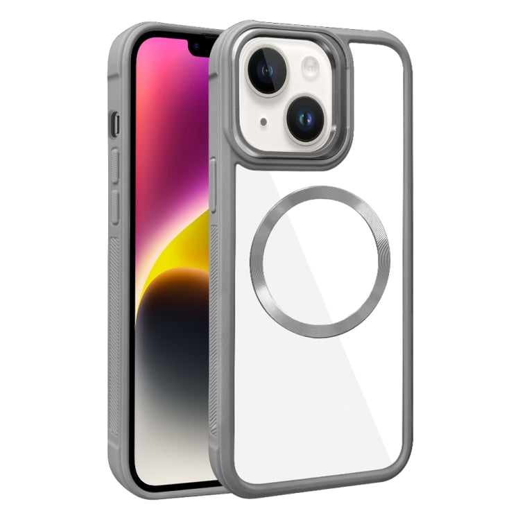 Plated CD Texture MagSafe Acrylic Hybrid TPU Phone Case, For iPhone 14 Plus, For iPhone 14, For iPhone 14 Pro, For iPhone 14 Pro Max