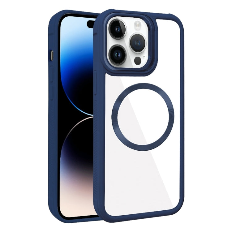 Plated CD Texture MagSafe Acrylic Hybrid TPU Phone Case, For iPhone 14 Plus, For iPhone 14, For iPhone 14 Pro, For iPhone 14 Pro Max