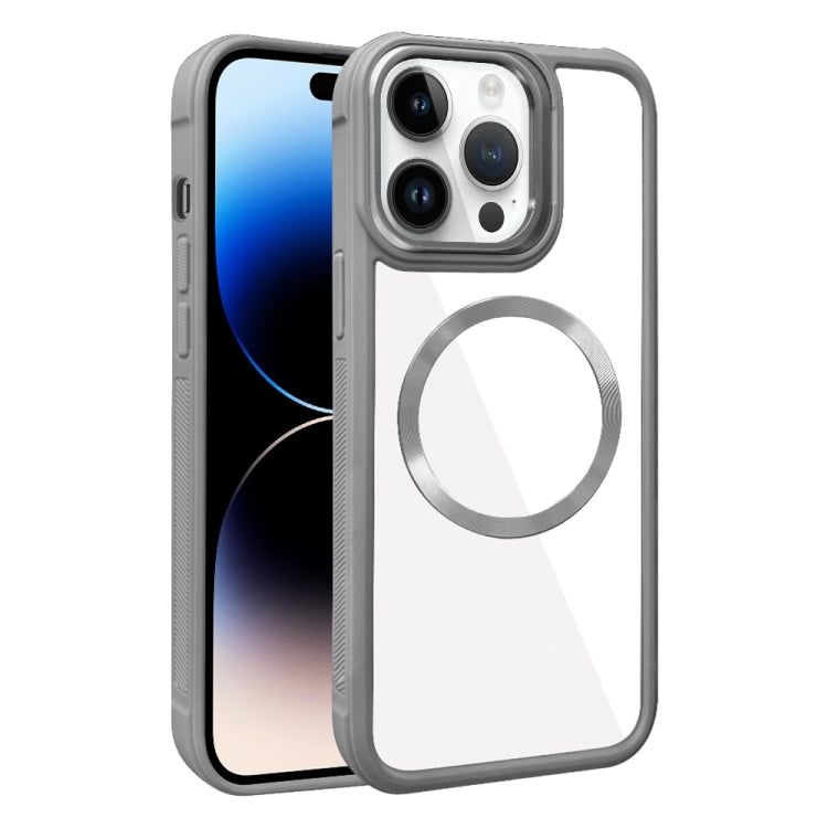 Plated CD Texture MagSafe Acrylic Hybrid TPU Phone Case, For iPhone 14 Plus, For iPhone 14, For iPhone 14 Pro, For iPhone 14 Pro Max