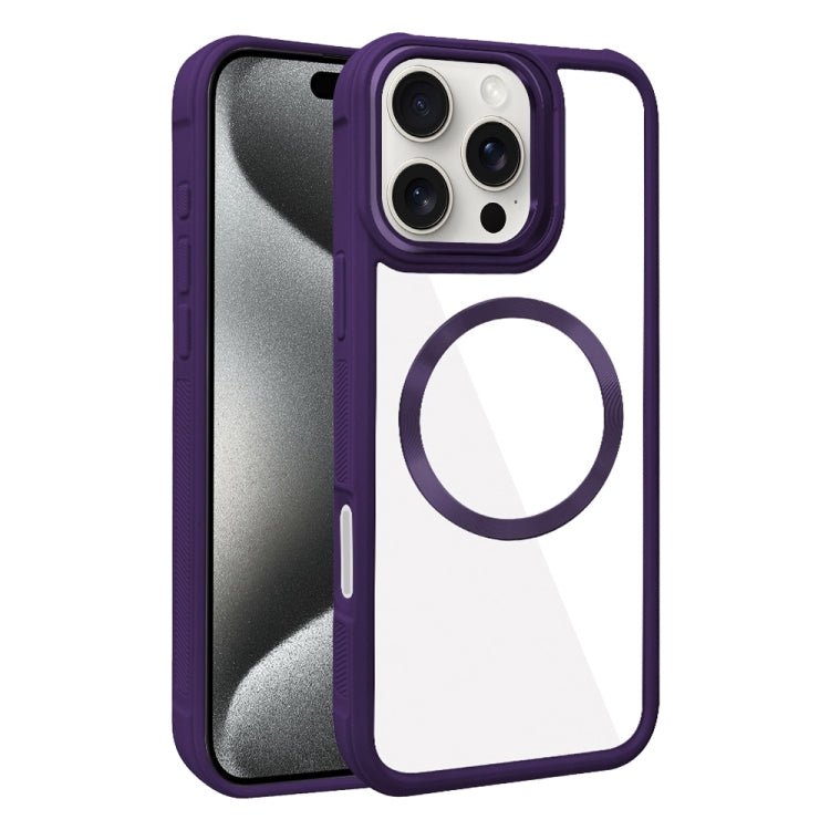 Plated CD Texture MagSafe Acrylic Hybrid TPU Phone Case, For iPhone 15 Pro Max, For iPhone 15 Pro, For iPhone 15 Plus, For iPhone 15