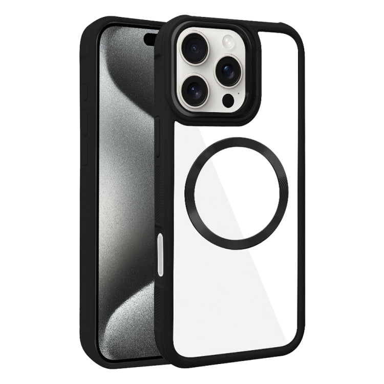 Plated CD Texture MagSafe Acrylic Hybrid TPU Phone Case, For iPhone 15 Pro Max, For iPhone 15 Pro, For iPhone 15 Plus, For iPhone 15