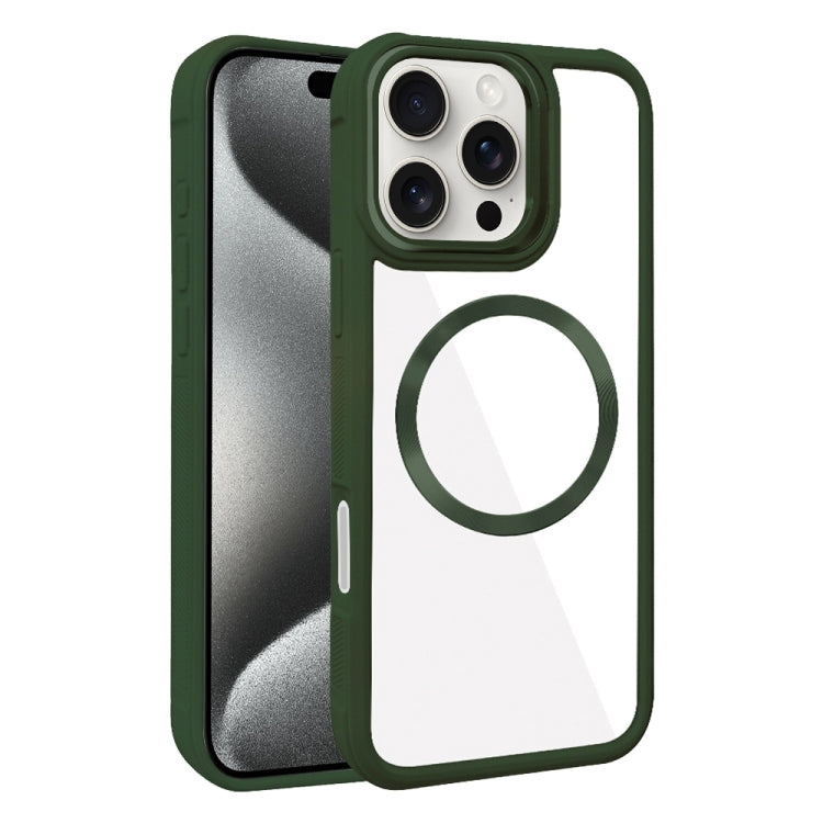 Plated CD Texture MagSafe Acrylic Hybrid TPU Phone Case, For iPhone 15 Pro Max, For iPhone 15 Pro, For iPhone 15 Plus, For iPhone 15