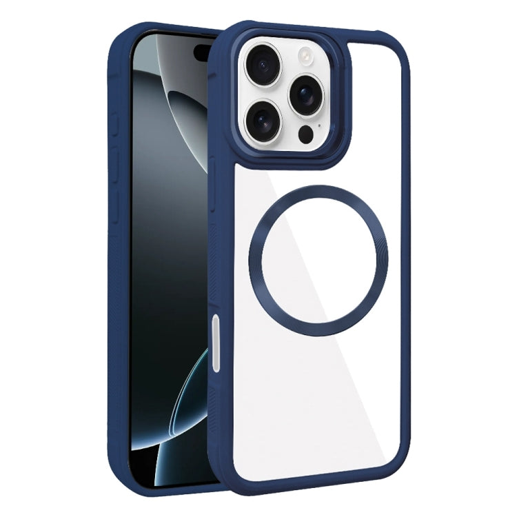 Plated CD Texture MagSafe Acrylic Hybrid TPU Phone Case, For iPhone 16 Pro Max, For iPhone 16 Pro, For iPhone 16 Plus, For iPhone 16