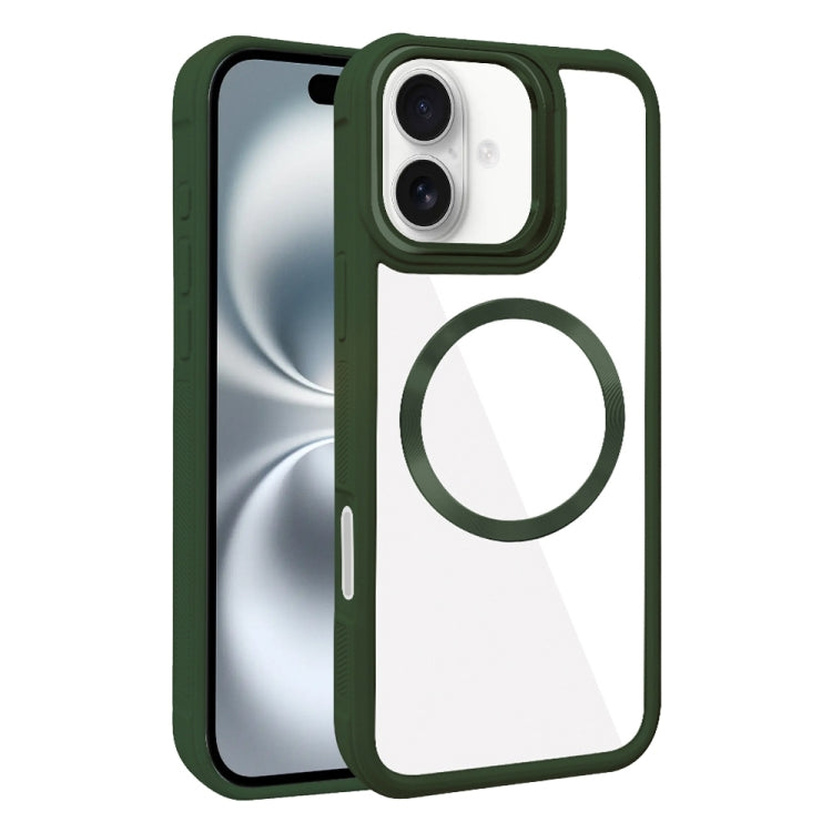 Plated CD Texture MagSafe Acrylic Hybrid TPU Phone Case, For iPhone 16 Pro Max, For iPhone 16 Pro, For iPhone 16 Plus, For iPhone 16
