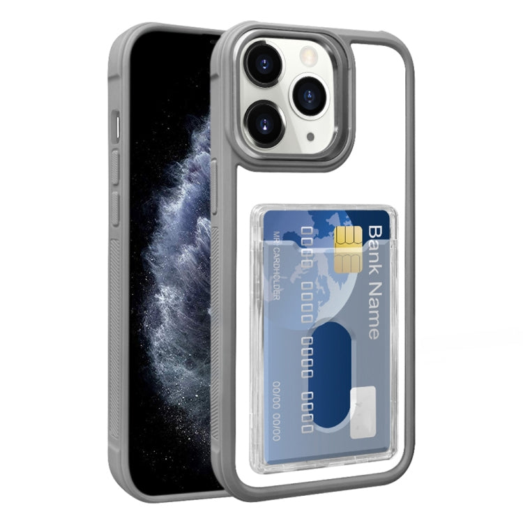Electroplated Card Bag Acrylic Hybrid TPU Phone Case