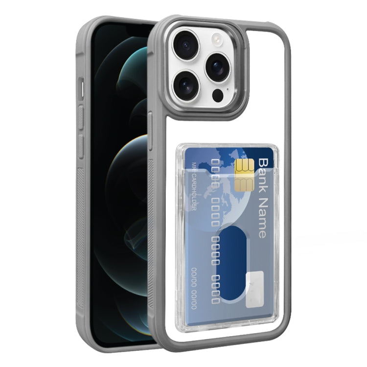 Electroplated Card Bag Acrylic Hybrid TPU Phone Case