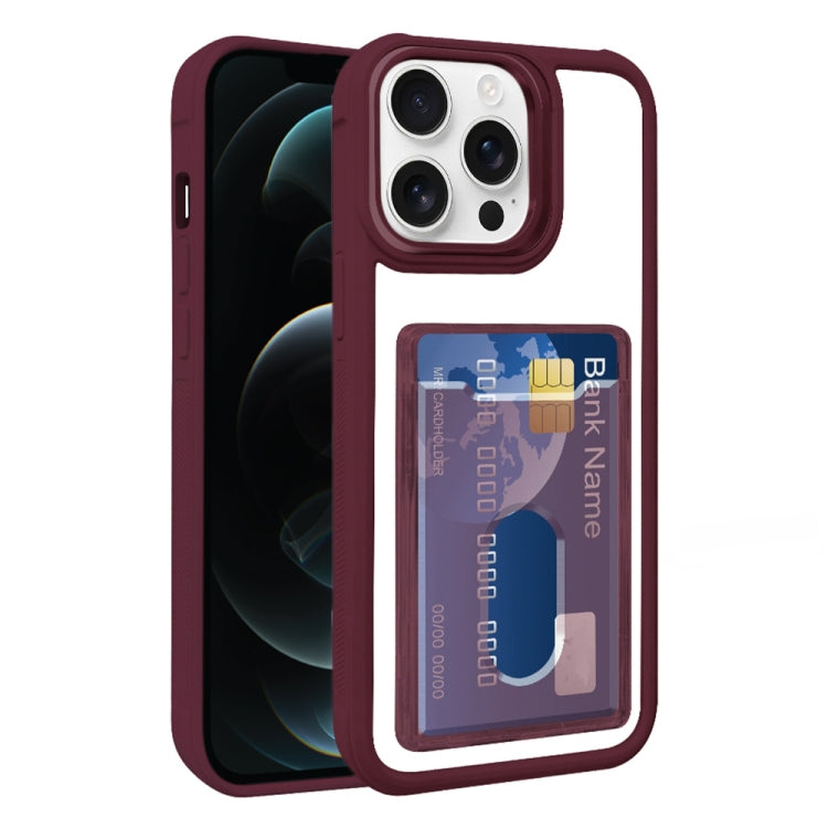 Electroplated Card Bag Acrylic Hybrid TPU Phone Case