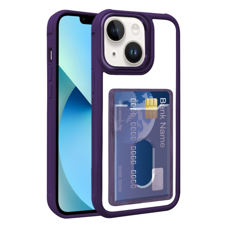 Electroplated Card Bag Acrylic Hybrid TPU Phone Case