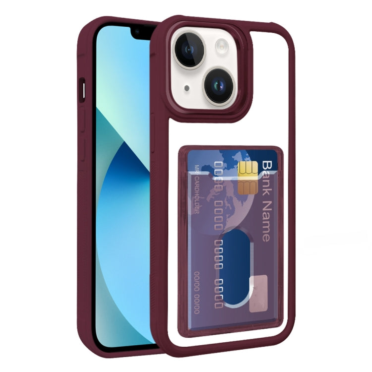 Electroplated Card Bag Acrylic Hybrid TPU Phone Case